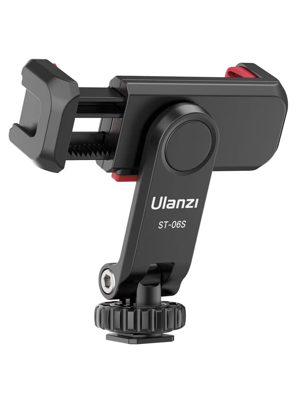 Ulanzi ST-06S Vertical Phone Mount Holder w/ Cold Shoe for Mic & Light